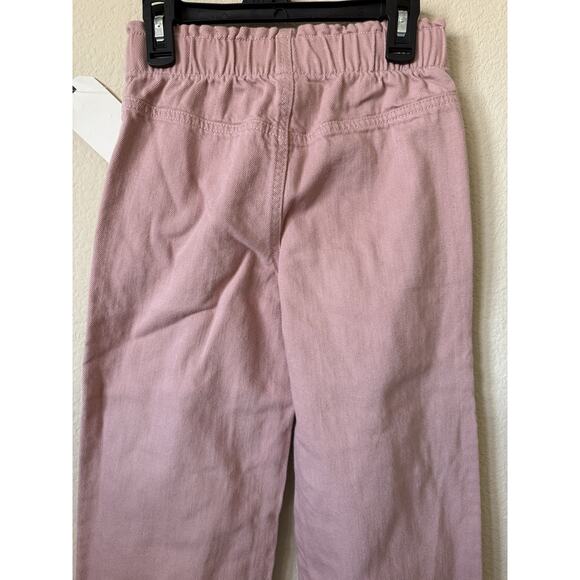 Vanilla Star Mauve High Rise Wide Leg Elastic Waist Girls Jeans Pants Size 12 - Picture 5 of 6